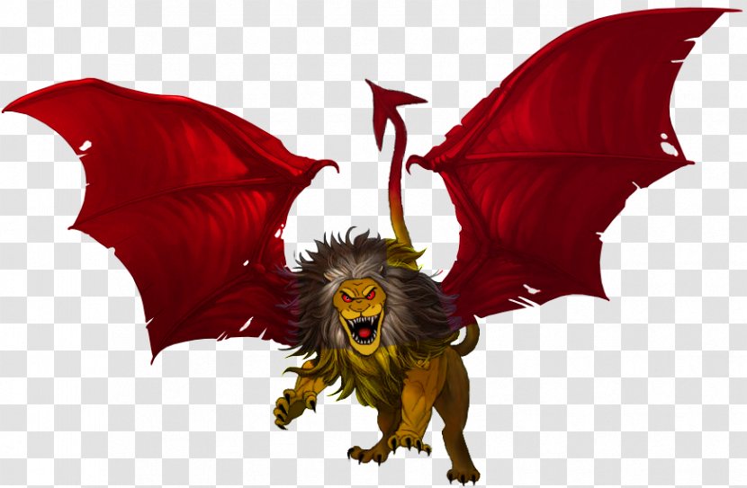 Lion Manticore Legendary Creature Art Monster - Work Of Transparent PNG