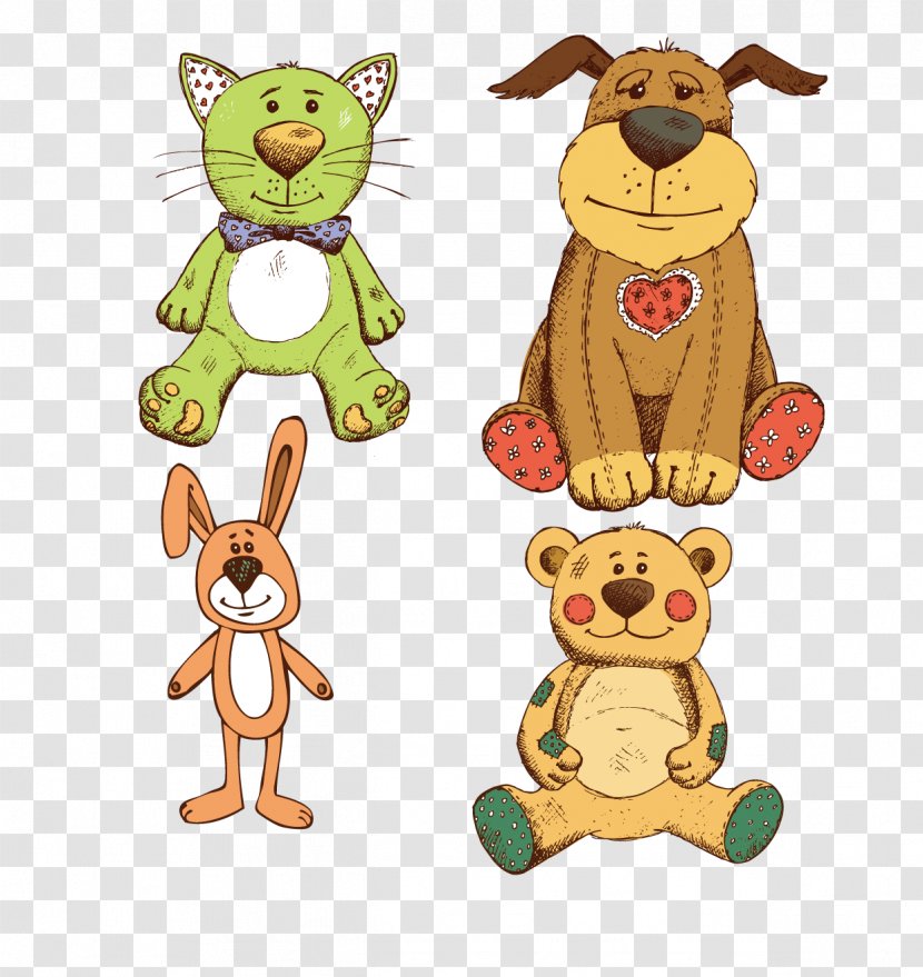 Dog Child Toy Cartoon - Plush Toys Vector Material Transparent PNG
