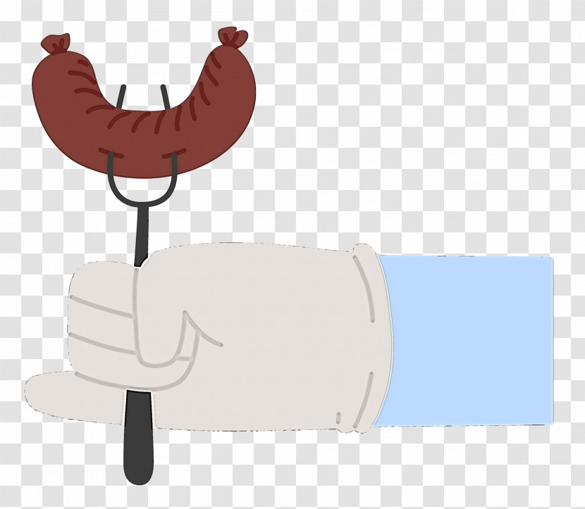 Hand Holding Bbq Hand Barbecue Transparent PNG