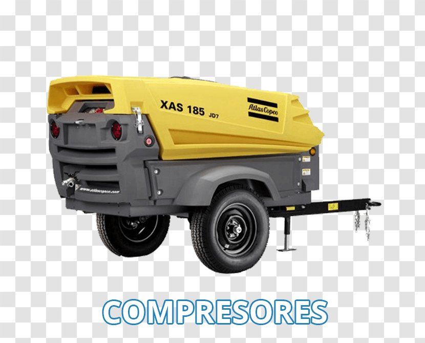 Compressor Pneumatic Tool Heavy Machinery Atlas Copco Augers - Scale Model - Business Transparent PNG