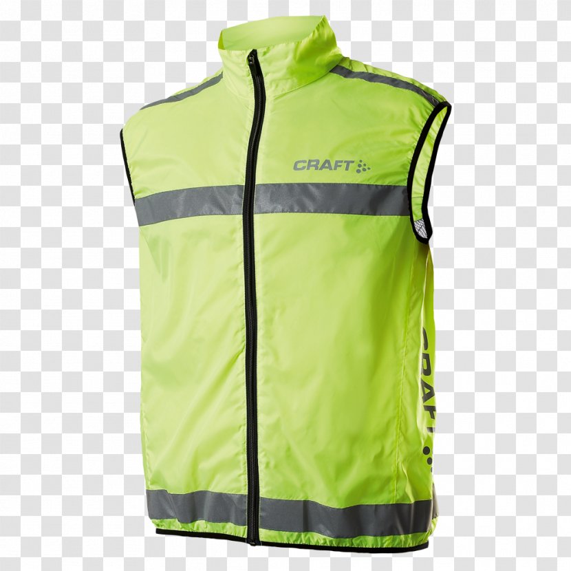 T-shirt Gilets High-visibility Clothing Jacket Sleeveless Shirt - Silhouette Transparent PNG