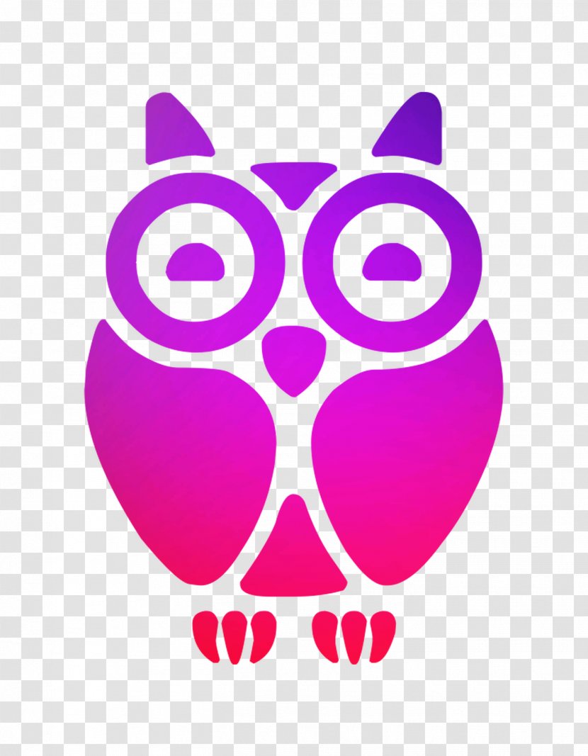 Tawny Owl Vector Graphics Illustration Image - Magenta - Brush Transparent PNG
