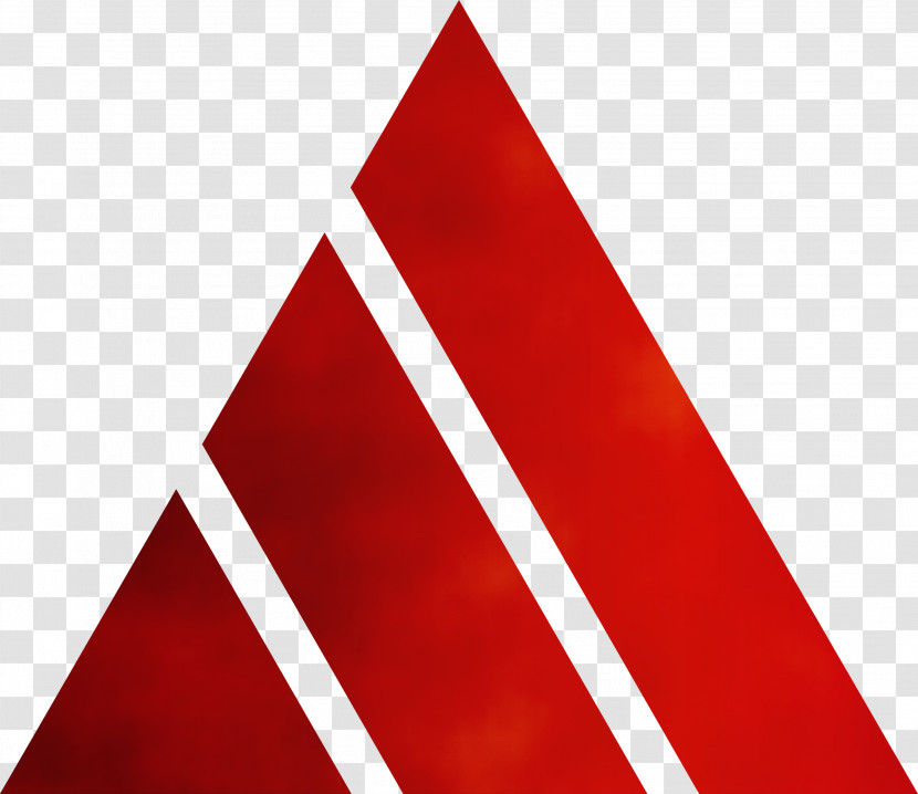 Red Flag Line Triangle Red Flag Transparent PNG