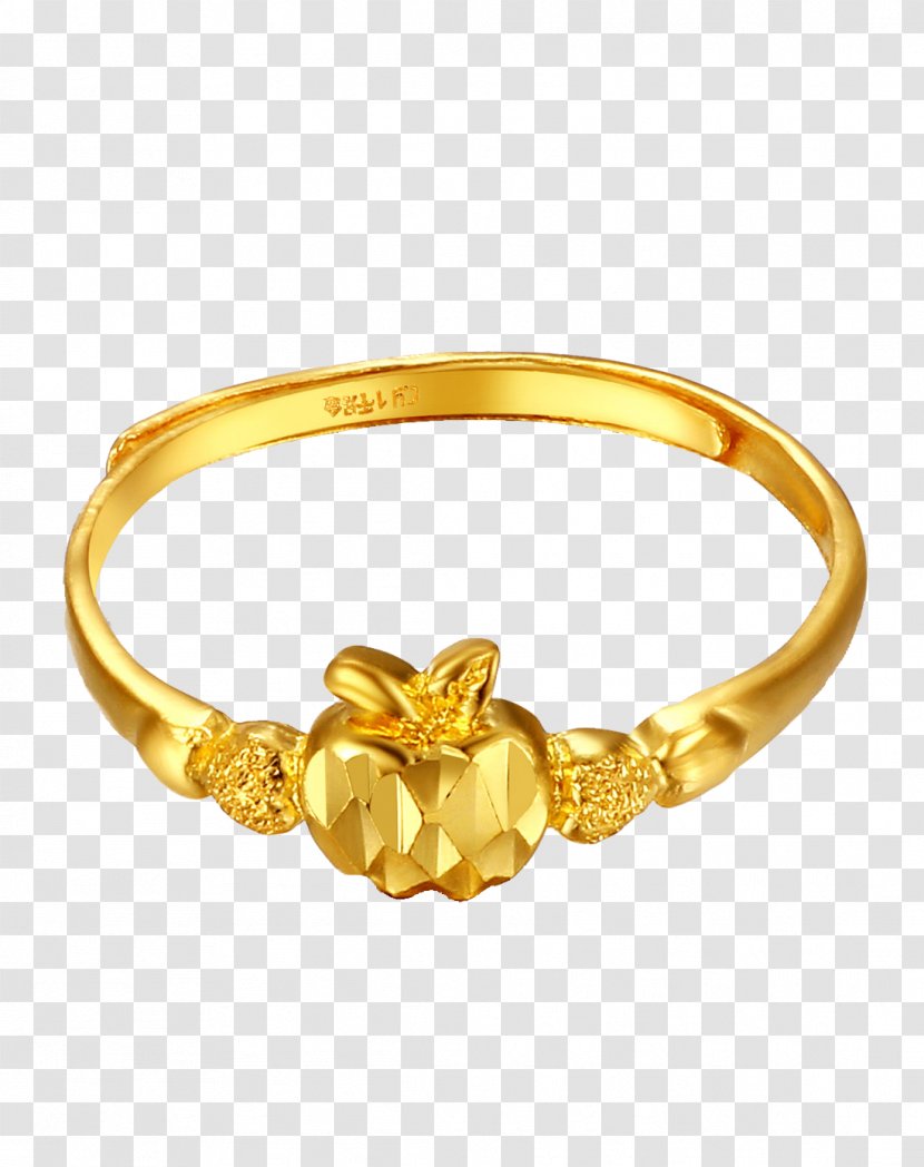 Ring Bangle Apple - Golden - Foot Rings Transparent PNG
