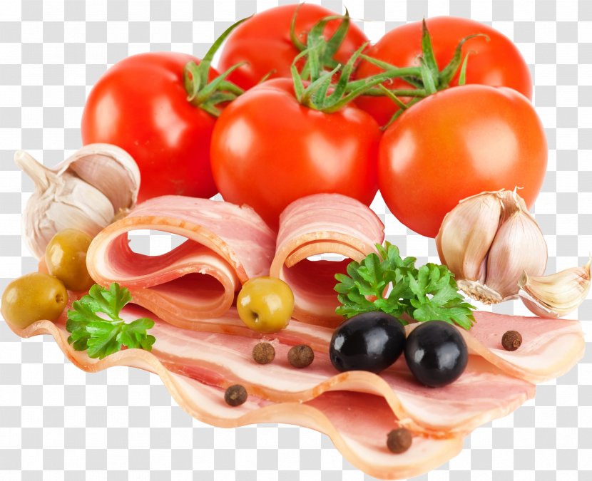 Bacon Vegetable Tomato Food Wallpaper - Produce Transparent PNG