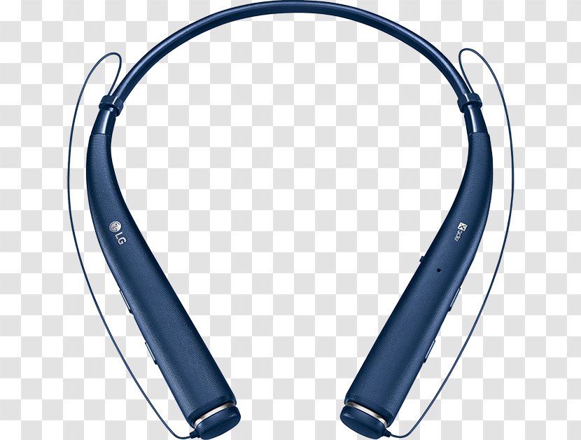 Headphones LG Bluetooth Mobile Phones Wireless - Stereophonic Sound - Blue Tone Transparent PNG