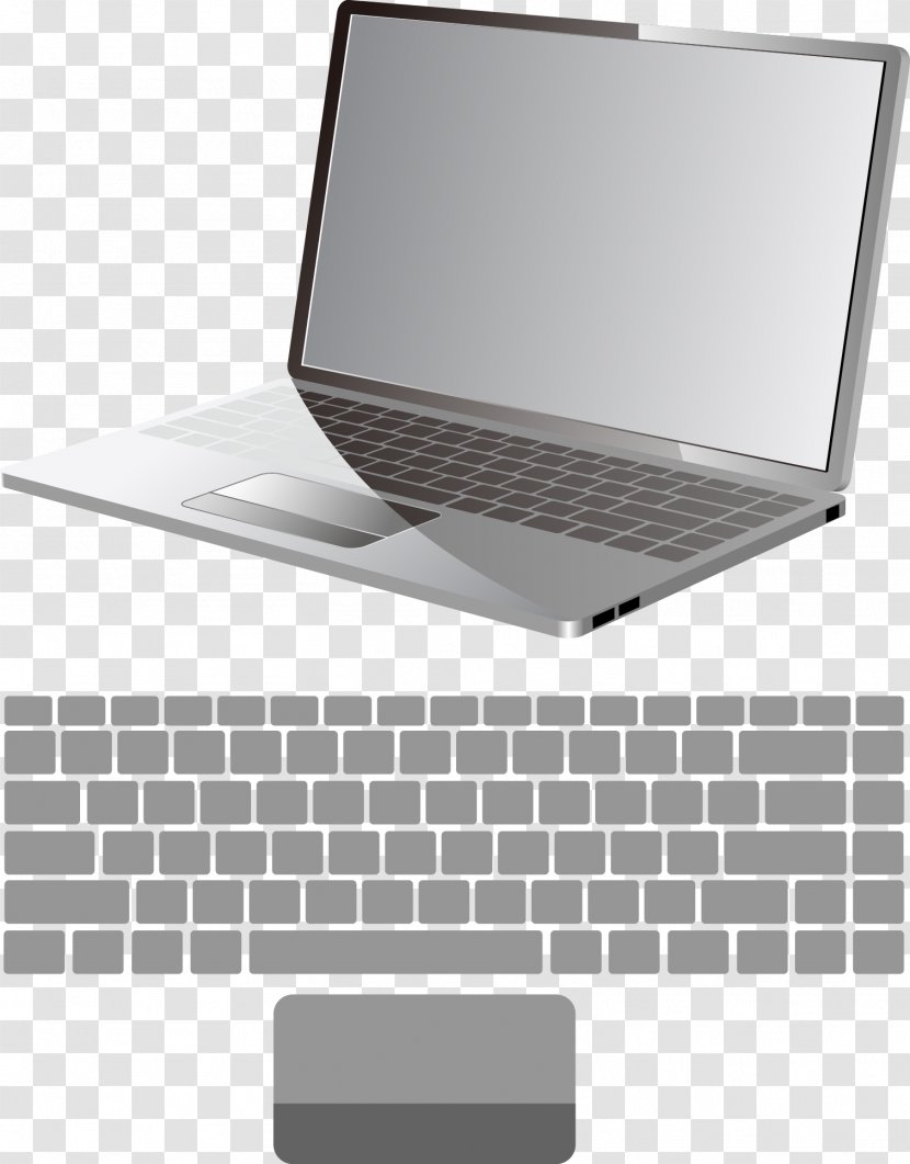 Laptop Computer Keyboard Monitor ASUS - Vector Notebook Transparent PNG
