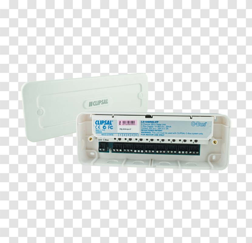 Clipsal C-Bus Relay Extra-low Voltage - Electric Potential Difference - Low Electrical Connectors Transparent PNG