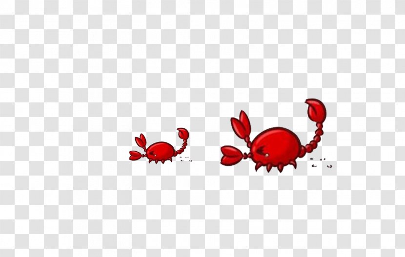 Crabe Illustration - Heart - Crab Transparent PNG