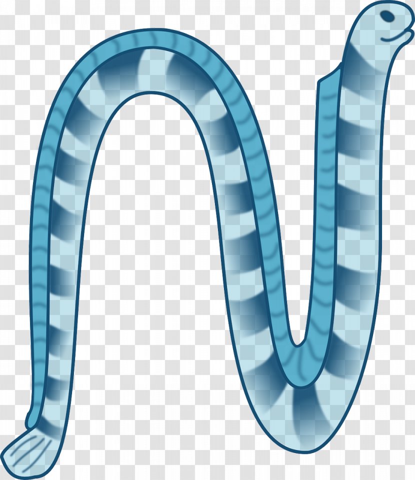 Coral Reef Snakes Cartoon Clip Art - Scalable Vector Graphics - Blue Sea Snake Transparent PNG