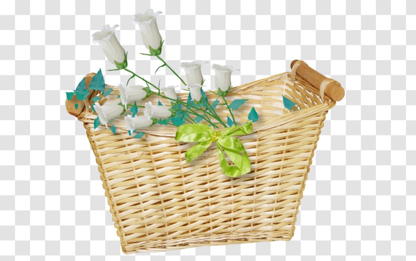 Food Gift Baskets Picnic Floral Design Wicker - Flower Transparent PNG