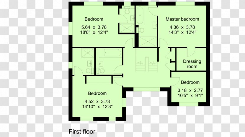 Floor Plan House - Rectangle Transparent PNG