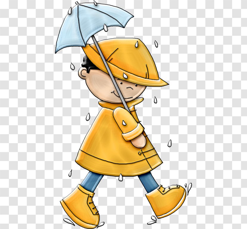 Rain Weather Forecasting Clip Art - Cartoon - Man Umbrella Transparent PNG