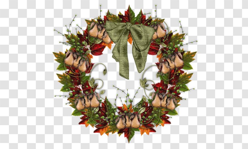 Wreath Christmas - Bow Tie Transparent PNG