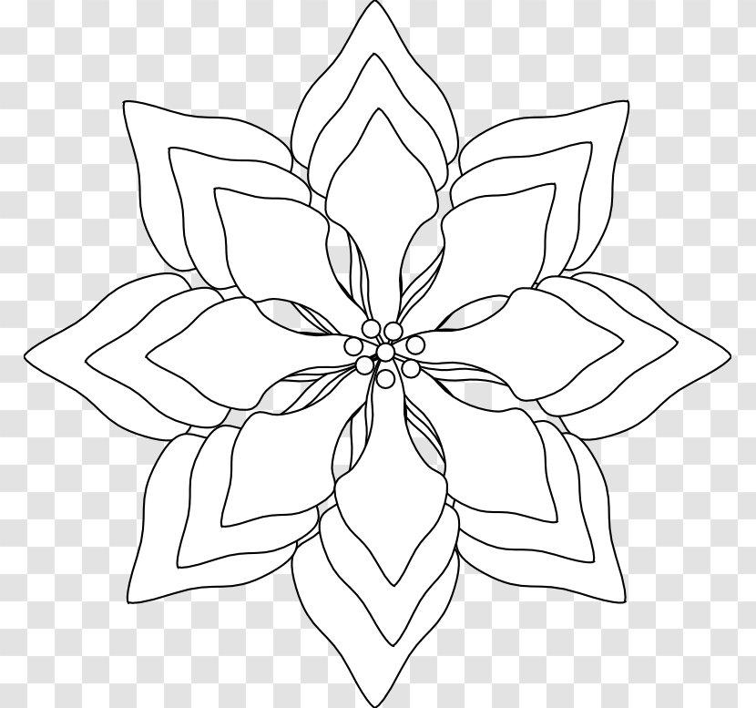 Floral Design Monochrome White Pattern - Artwork - Flower Tattoos Black And Transparent PNG