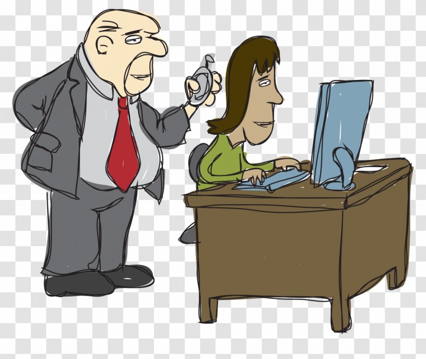 Human Behavior Cartoon - Stress The Work Transparent PNG