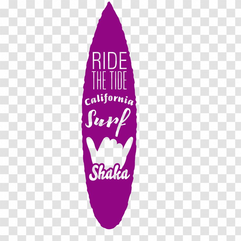 Surfing Logo Surfboard Decal - Summer Beach Surf Transparent PNG