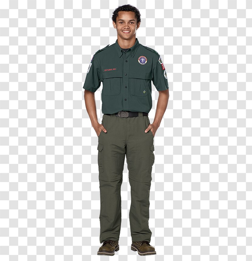 T-shirt Venturing Uniform And Insignia Of The Boy Scouts America - Military Officer Transparent PNG