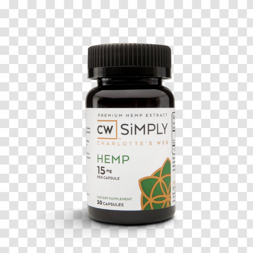 Charlotte's Web Cannabidiol Hemp Oil Capsule - Cannabis Transparent PNG