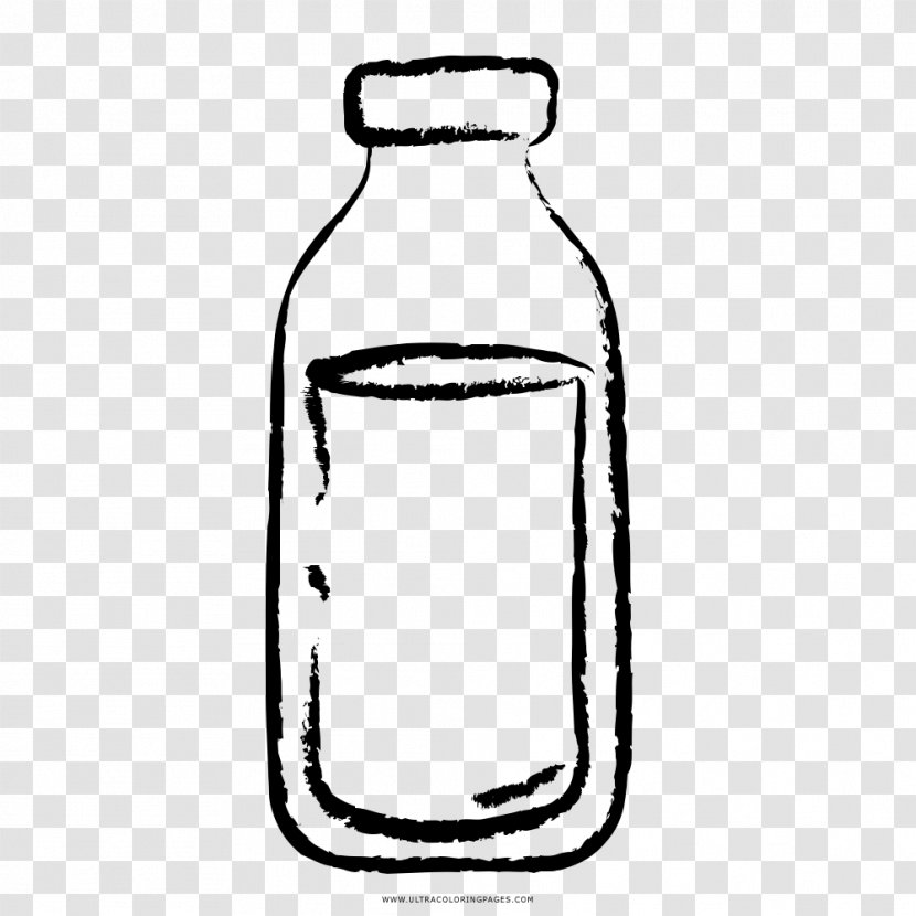 Milk Water Bottles Drawing Line Art - Color Transparent PNG