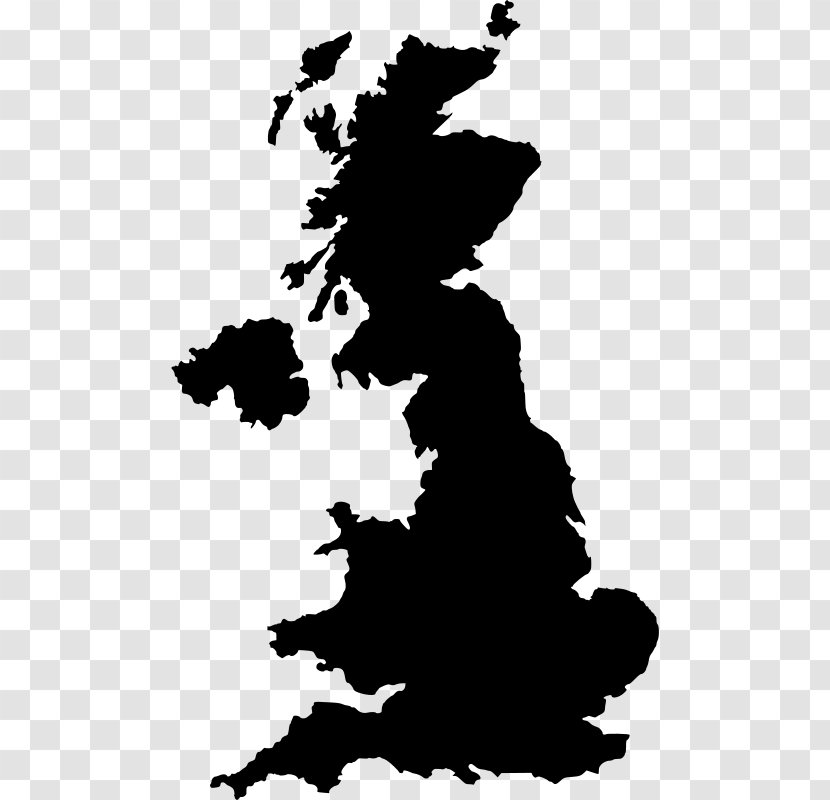 England Silhouette Clip Art - United Kingdom - Uk Map Transparent PNG