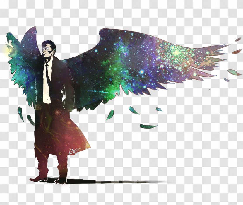 DeviantArt Tagged - Feather - Castiel Wings Transparent PNG