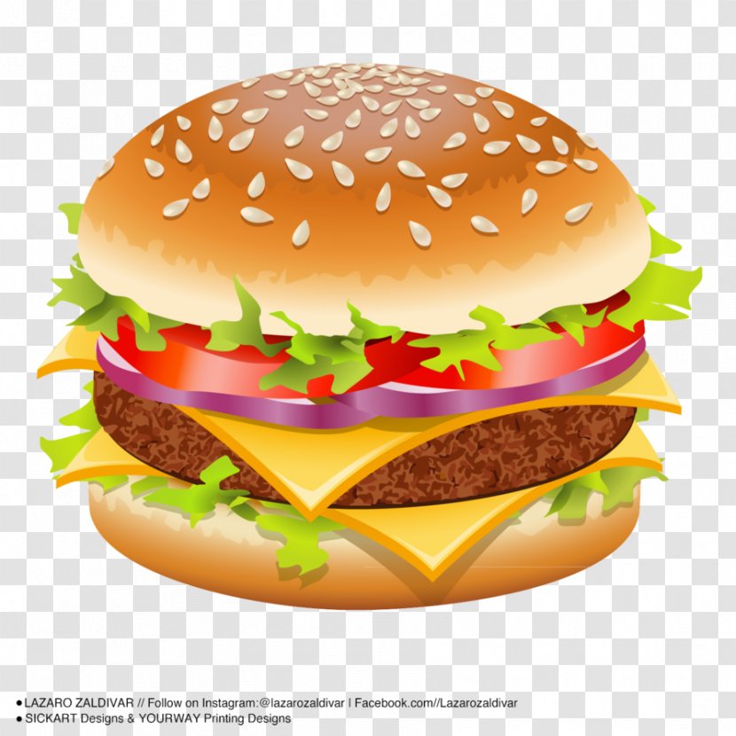 Hamburger Cheeseburger Veggie Burger Chicken Sandwich Patty - Whopper - And Transparent PNG