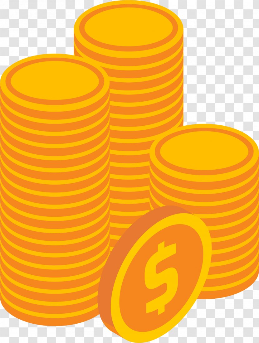 Google Images Icon - Finance - Golden Simple Coin Transparent PNG