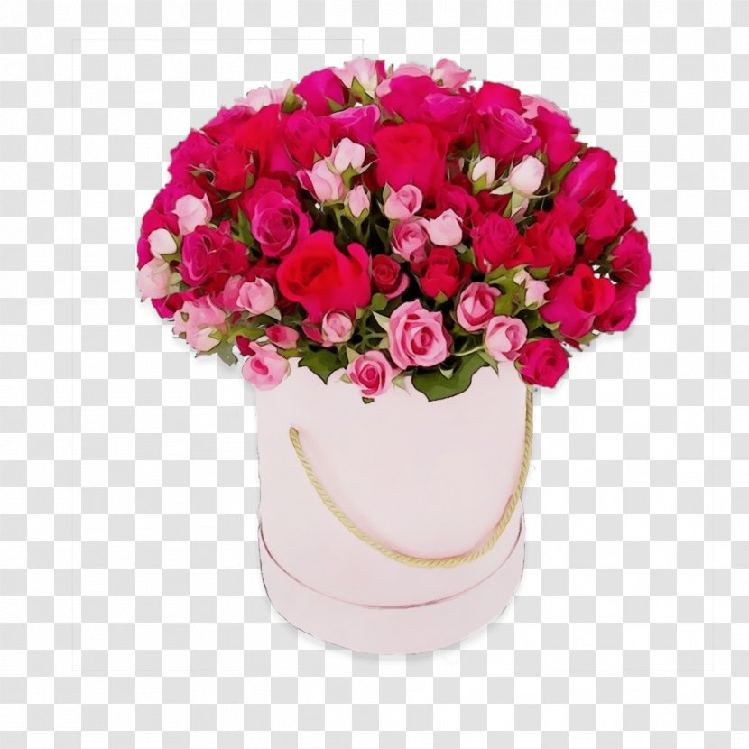 Rose - Watercolor - Vase Transparent PNG