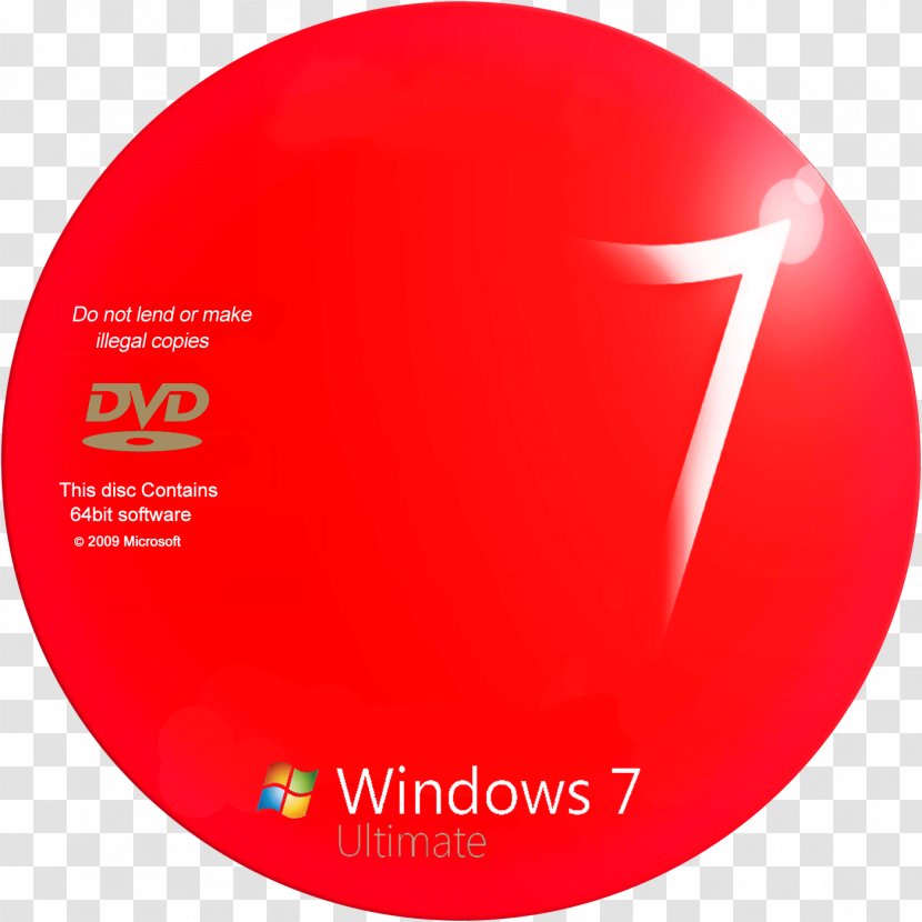 Windows 7 Computer Software Service Pack X86-64 - Recovery Disc - Led Screen Background Transparent PNG