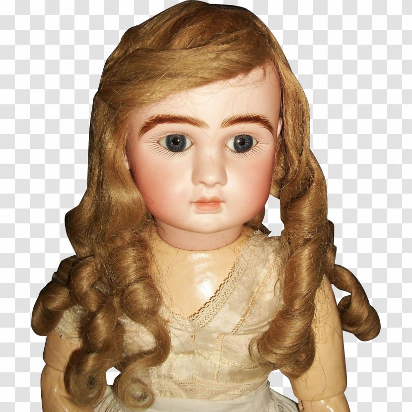 Wig Ringlet Hair Coloring Doll Brown - Figurine Transparent PNG
