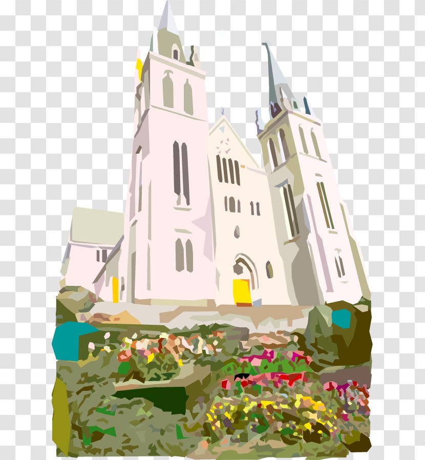 Europe Church - Steeple - European-style Hand-painted Transparent PNG