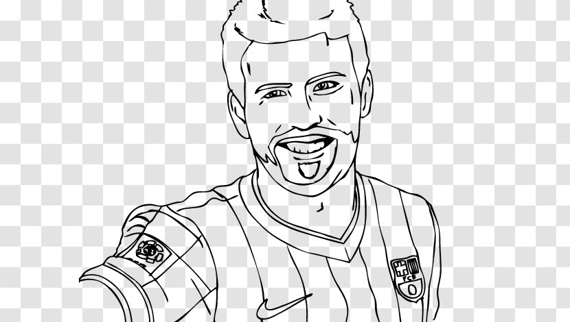 Real Madrid C.F. FC Barcelona Drawing Coloring Book Game - Heart - Gerard Pique Transparent PNG