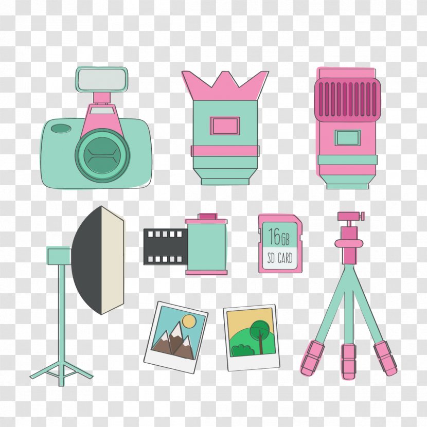 Camera Photography - Digital - Vector Pink Transparent PNG