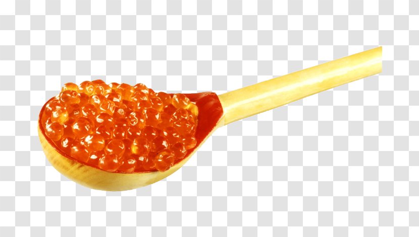 Red Caviar Butterbrot Zakuski - Delicacy - Delicious Spoonful Of Transparent PNG