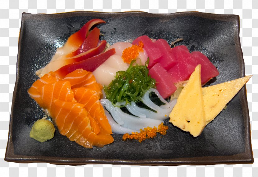 Sashimi Smoked Salmon Sushi Lox Garnish - Dish - Va Transparent PNG