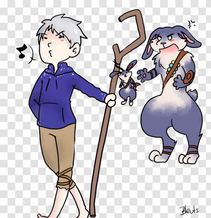 Bunnymund Jack Frost Character Homo Sapiens - Cartoon - Rise Of The Guardians Transparent PNG