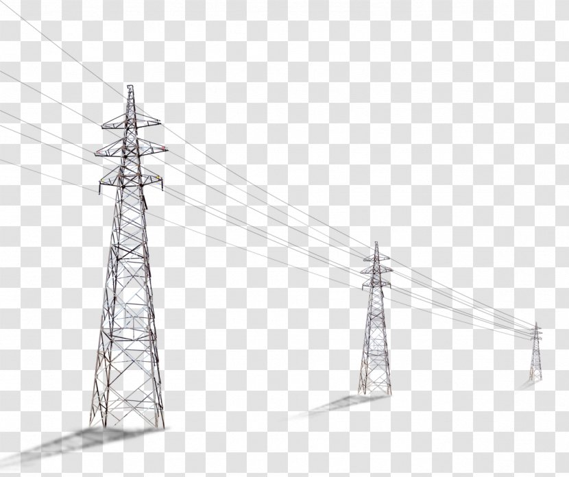 Utility Pole Column High Voltage Computer File - Cable - Telephone Transparent PNG