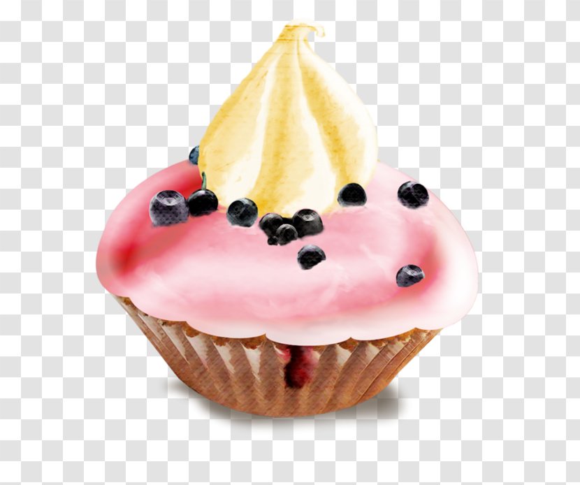 Cupcake Dessert Muffin Watercolor Painting - Toppings - Cake Transparent PNG