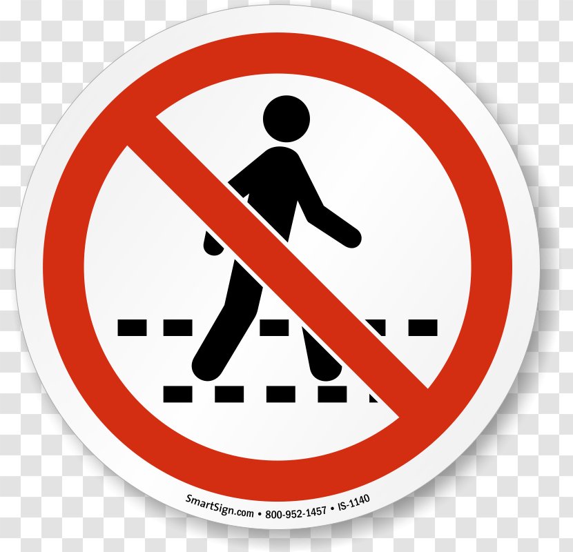 Pedestrian Crossing Footbridge Clip Art - Road - Prohibited To Enter Transparent PNG