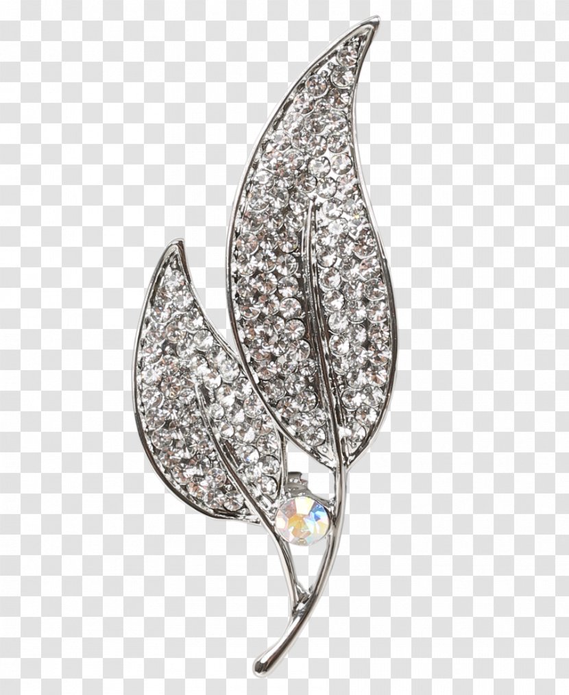 Brooch Body Jewellery Leaf Diamond - Fashion Accessory Transparent PNG