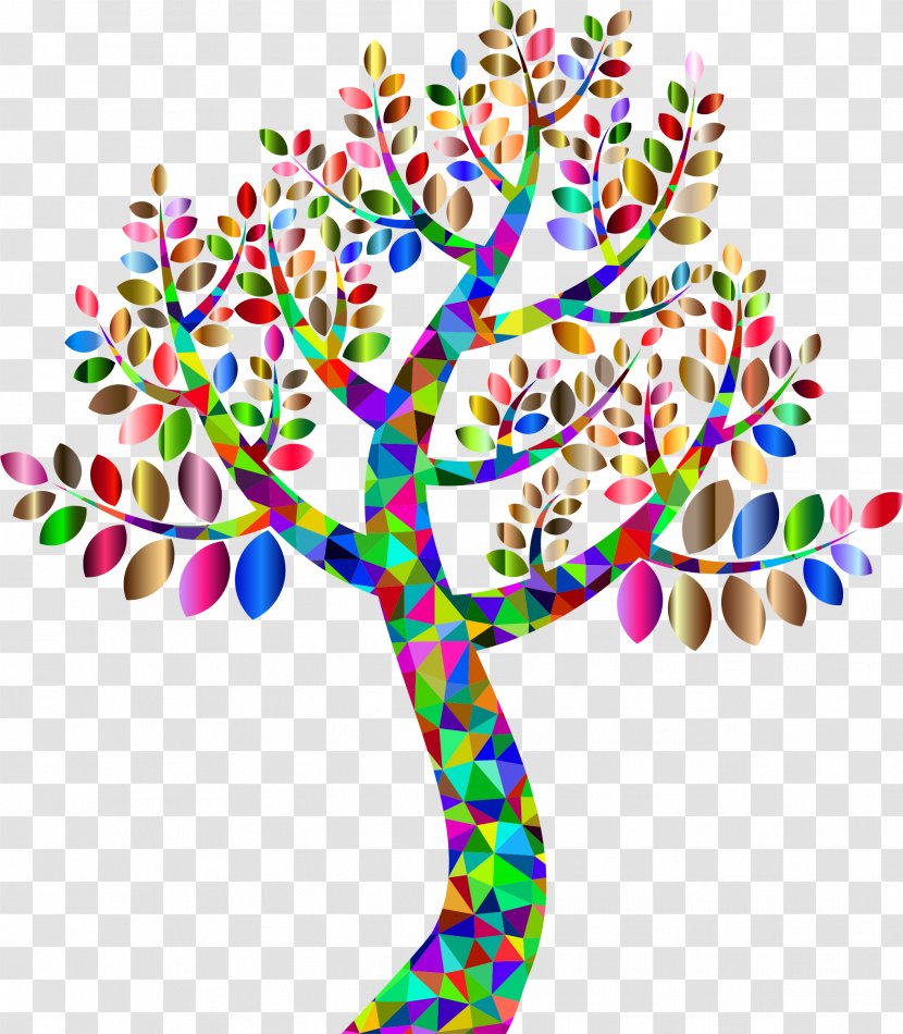 Tree Color Clip Art - Floral Design Transparent PNG