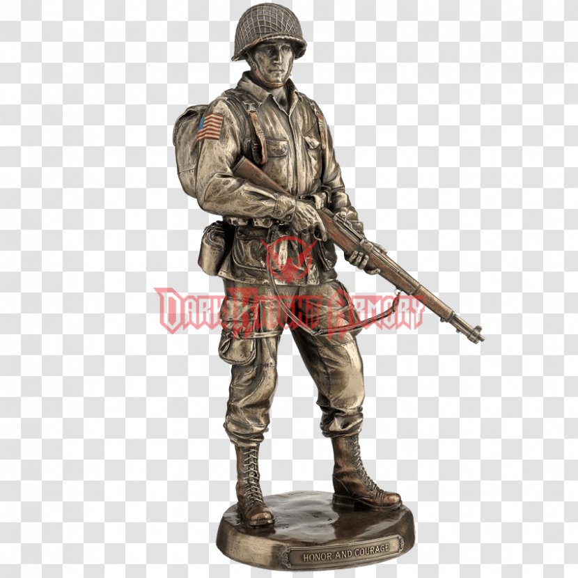 Soldier Figurine Statue Captain America Sculpture - Honour Transparent PNG