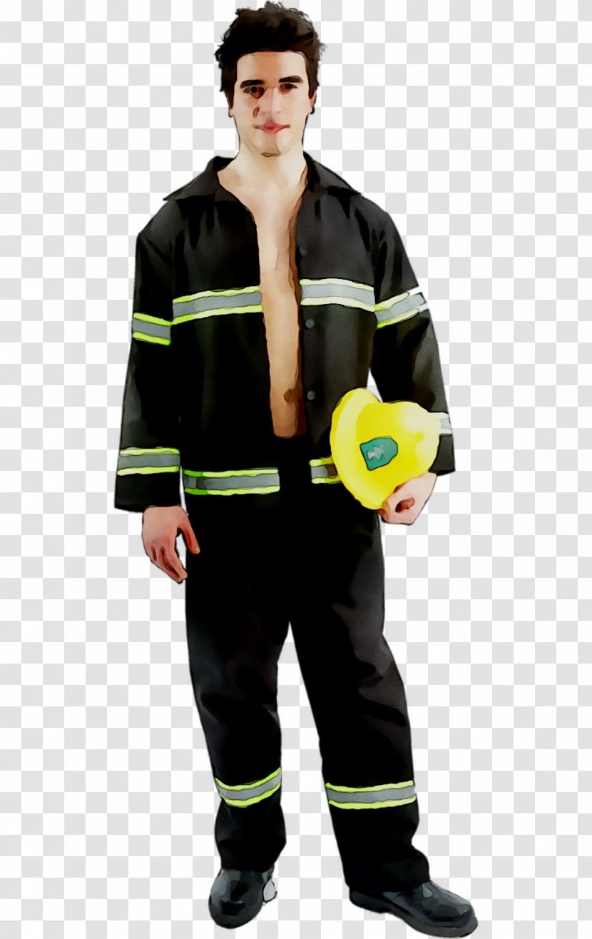 Costume Firefighter Yellow Bunker Gear Clothing - Tennis Ball - Party Transparent PNG