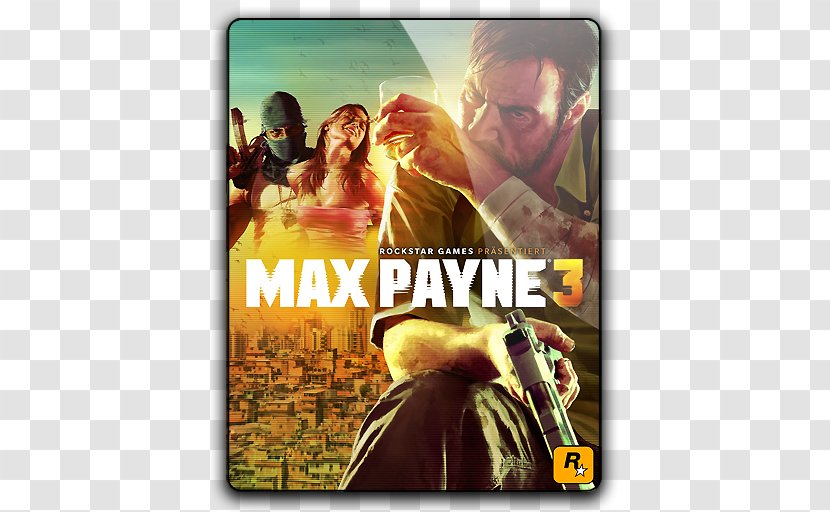 Max Payne 3 2: The Fall Of Xbox 360 Rockstar Games - James Mccaffrey Transparent PNG