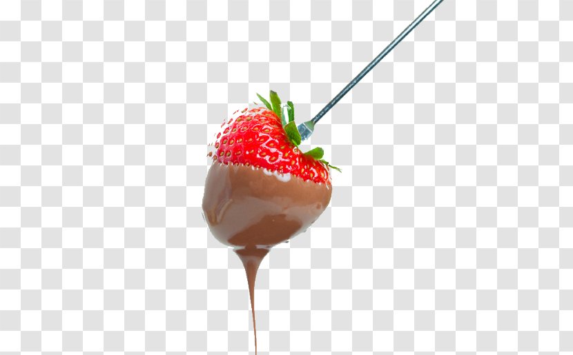 Chocolate Fondue Strawberry Food Eating - Recipe Transparent PNG