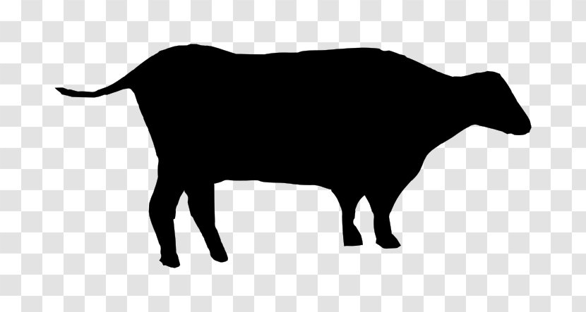 Cattle Silhouette Drawing - Wildlife - Cow Transparent PNG