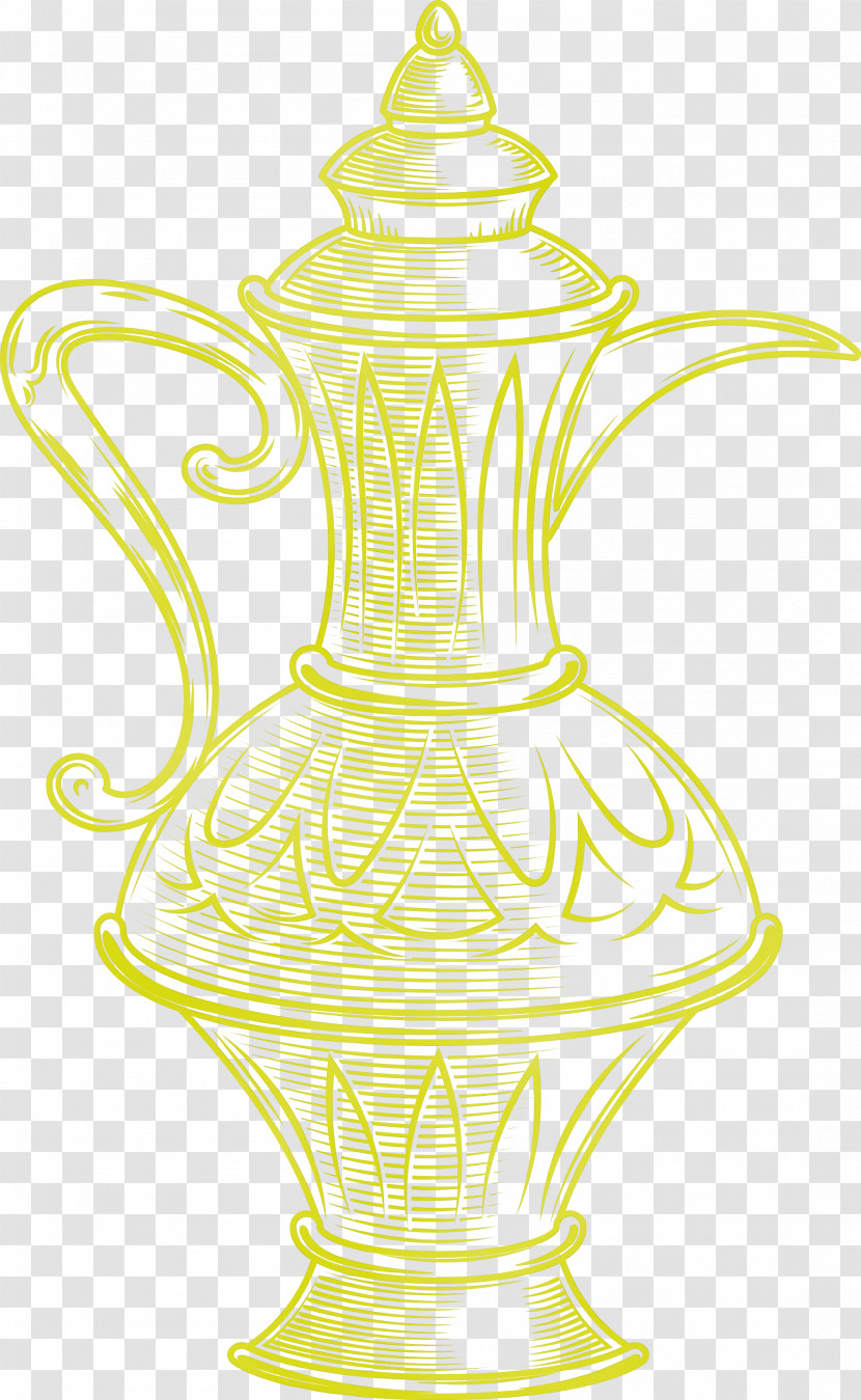 Yellow Vase Transparent PNG