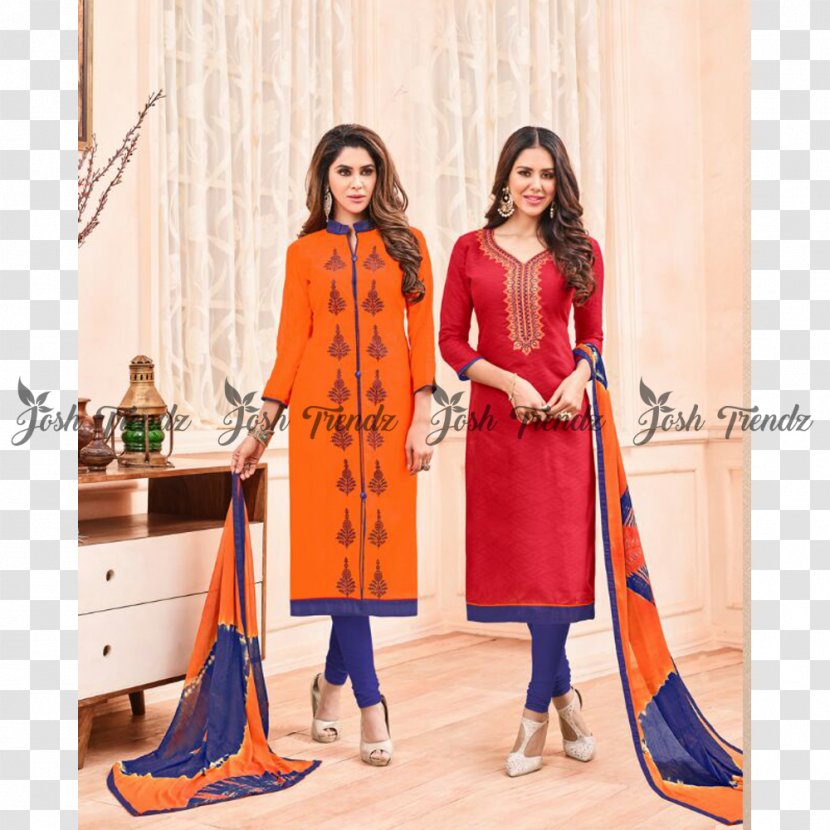 Chanderi Shalwar Kameez Fashion Dress Suit - Cotton Transparent PNG