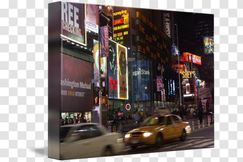 Display Advertising Poster - Downtown - Time Square Transparent PNG